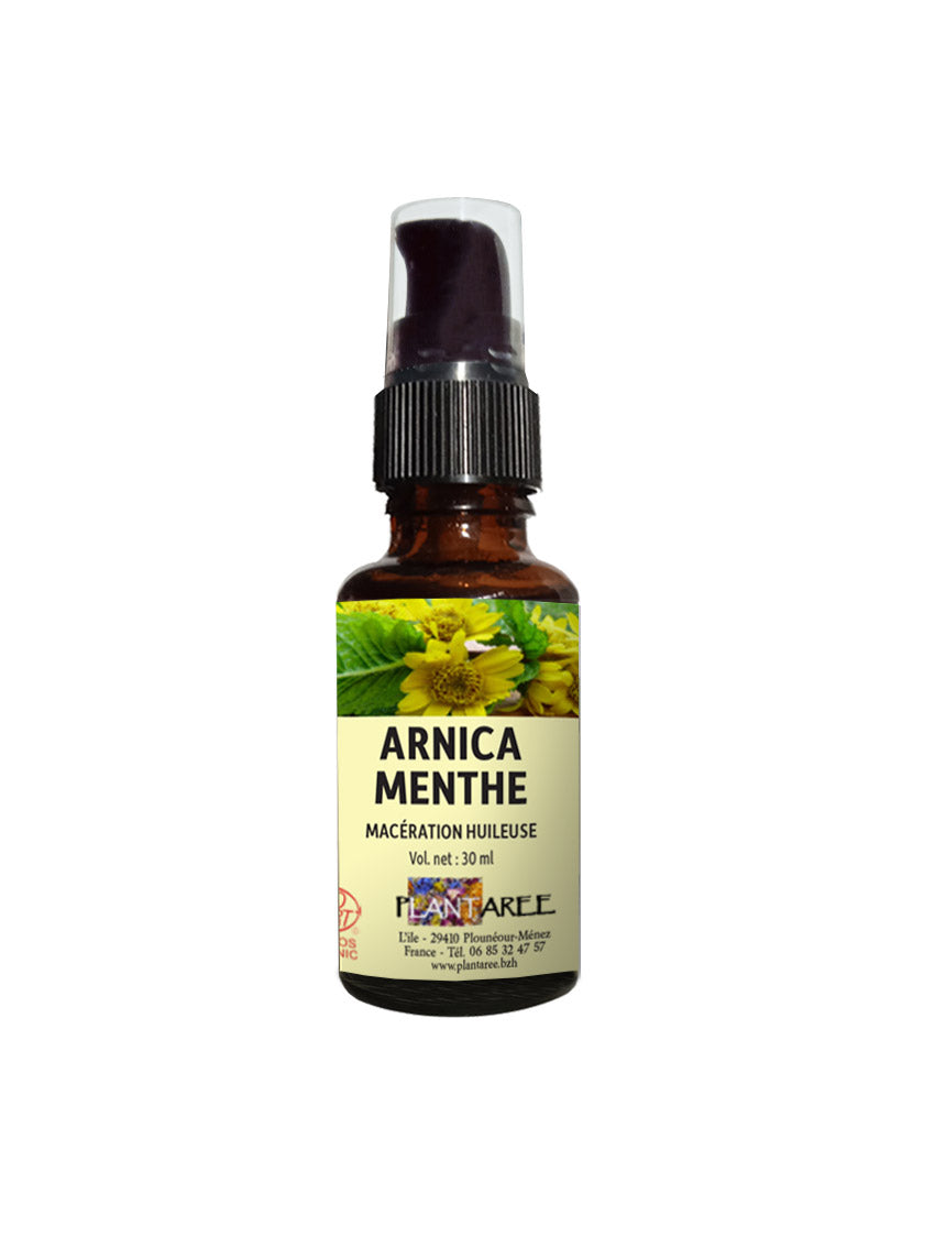 HUILE DE SOIN DOULEURS ARTICULAIRES ET MUSCULAIRES Arnica Menthe BIO BRETAGNE