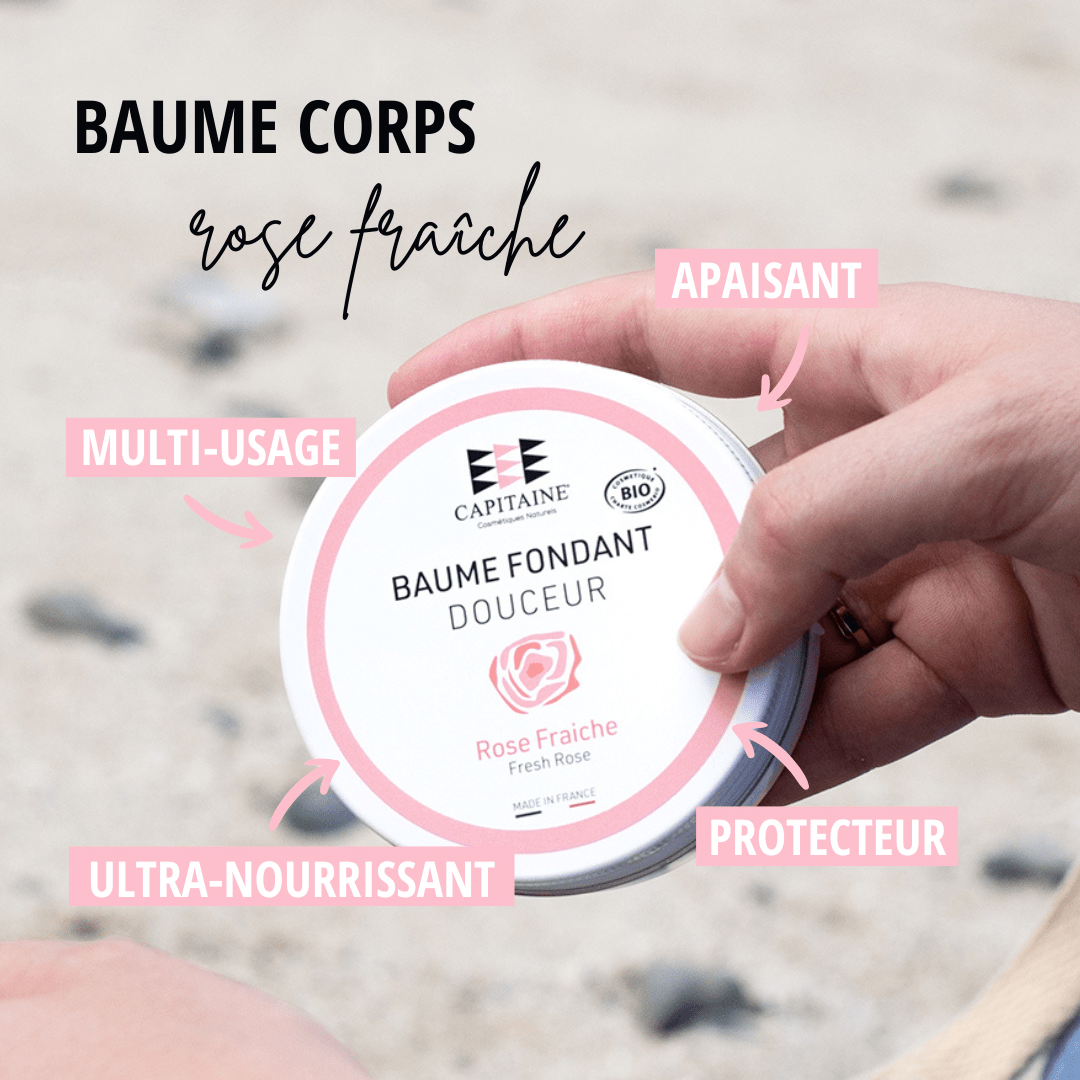 BAUME VISAGE ET CORPS SENTEUR ROSE FRAICHE BIO BRETAGNE