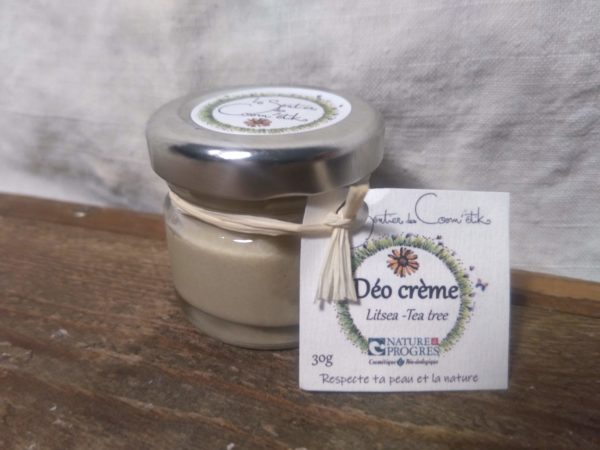 DEODORANT SOLIDE Tea tree Litsée citronnée BIO FABRIQUE EN BRETAGNE