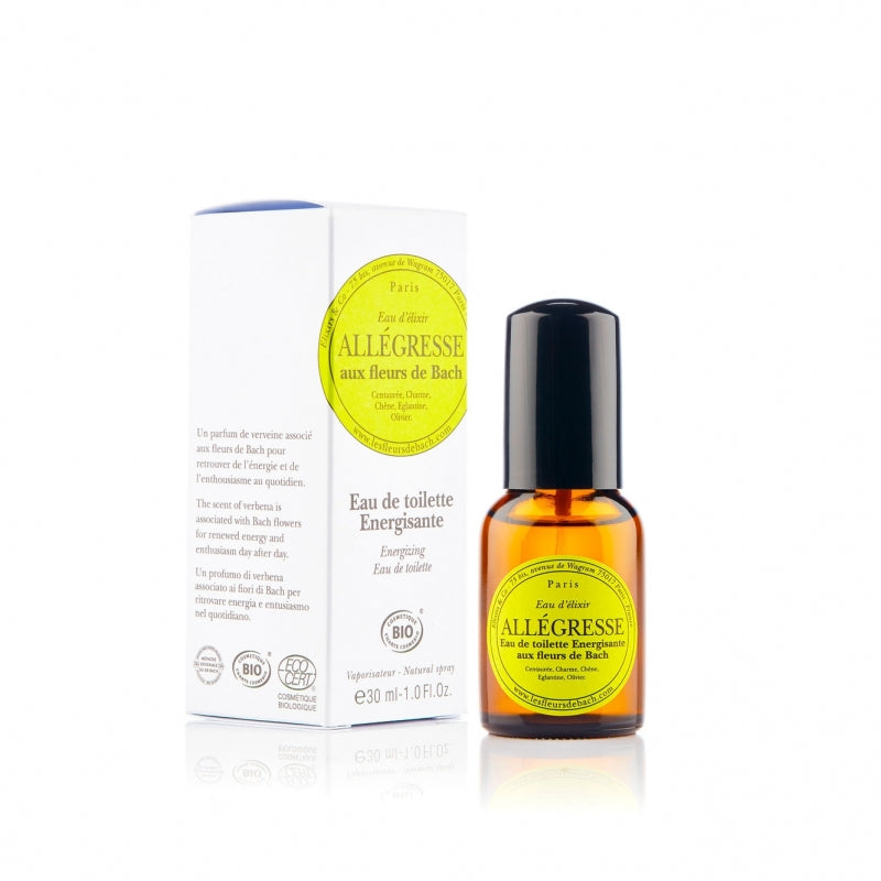 EAU DE TOILETTE AUX FLEURS DE BACH BIO ENERGISANTE ALLEGRESSE