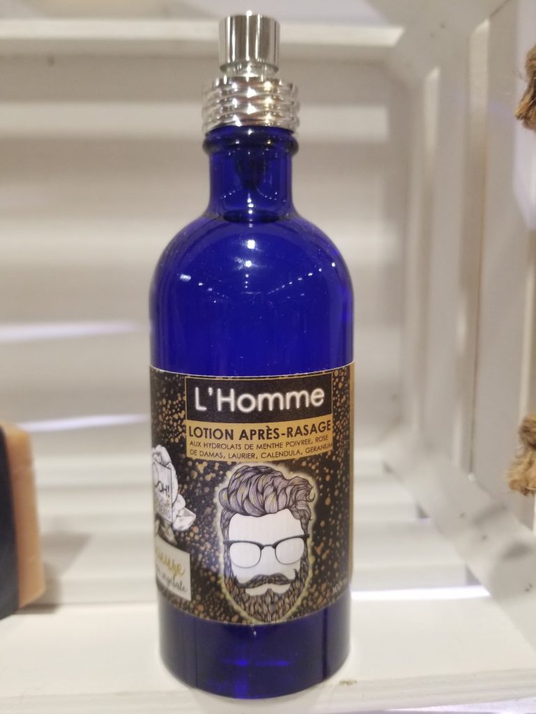 LOTION APRES-RASAGE APAISANTE AUX EAUX FLORALES et HYDROLATS BIO PRODUITE EN BRETAGNE